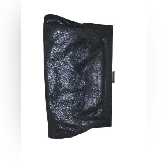 KATE LANDRY BLACK EVENING CLUTCH BAG - Picture 1 of 4